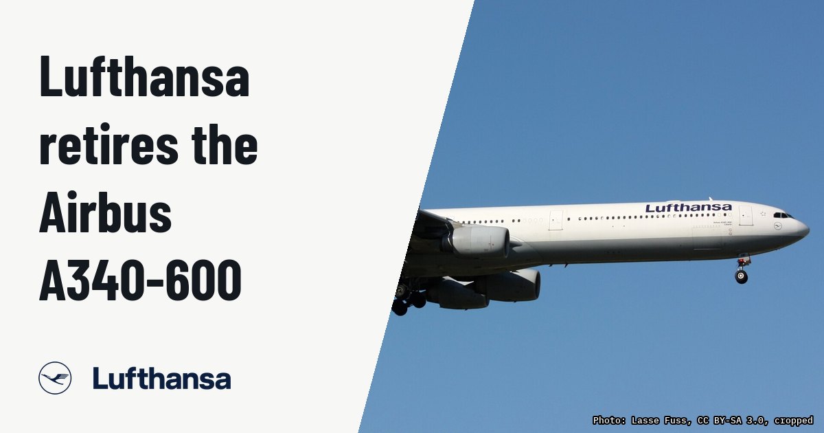 Lufthansa retires its Airbus A340-600 fleet on October 18 with flight LH419. Illustration photo (archive, not the aircraft involved) : Lufthansa Airbus A40-600 D-AIHF is landing at Frankfurt Int'l Airport