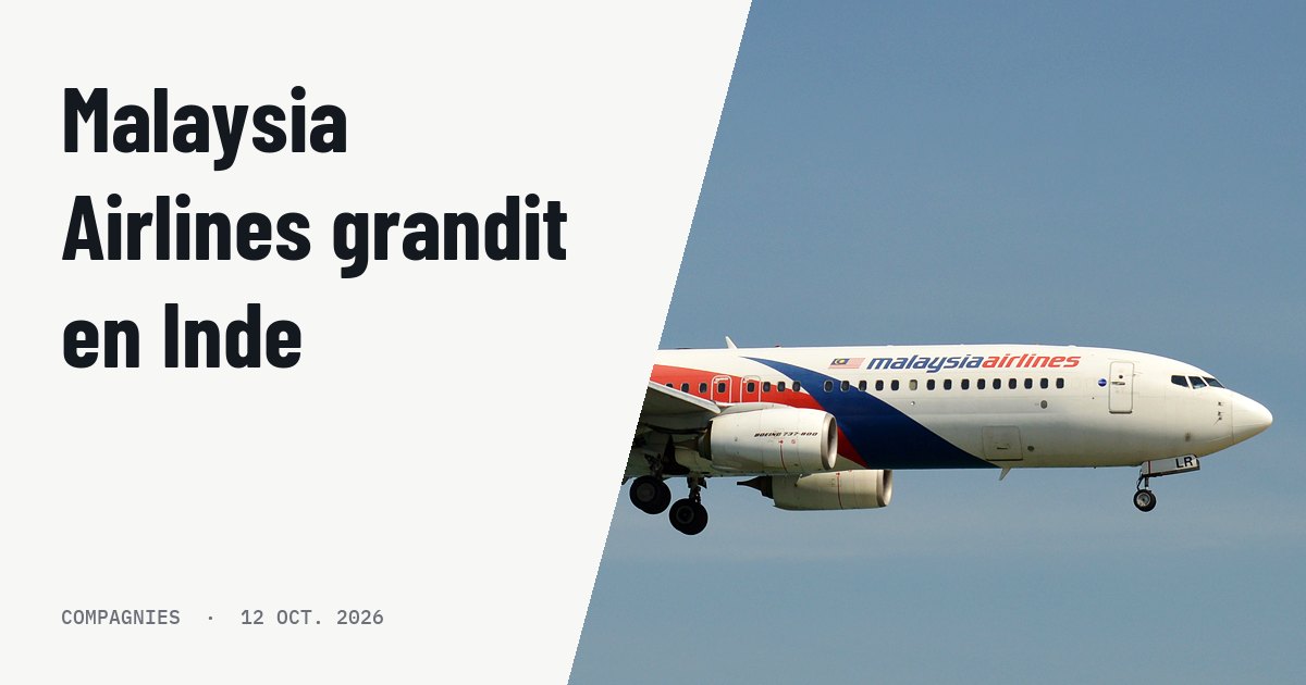 Malaysia Airlines développe ses lignes vers l'Inde avec 80 vols. Photo d'illustration (archive, pas l'appareil concerné) : Malaysia Airlines, 9M-MLR, Boeing 737-8H6