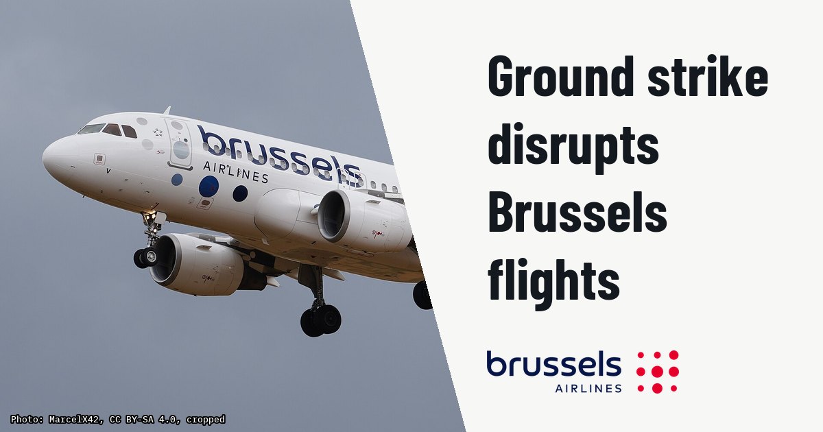 Ground handling strike grounds 140 flights at Brussels Airport. Illustration photo (archive, not the aircraft involved) : Der Airbus A319-111 der Fluggesellschaft Brussels Airlines mit dem Kennzeichen OO-SSV im Landeanflug auf die Bahn 25L des Flughafens Berlin Brandenburg. Das Flugzeug führte einen Flug vom Flughafen Br