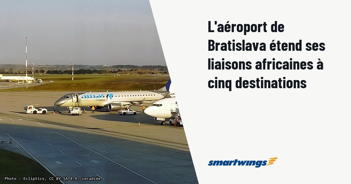 L'aéroport de Bratislava étend ses liaisons africaines à cinq destinations. Photo d'illustration (archive, pas l'appareil concerné) : Boeing 737-800 of Smartwings Airlines operates a charter flight from Montevideo Airport, Uruguay.