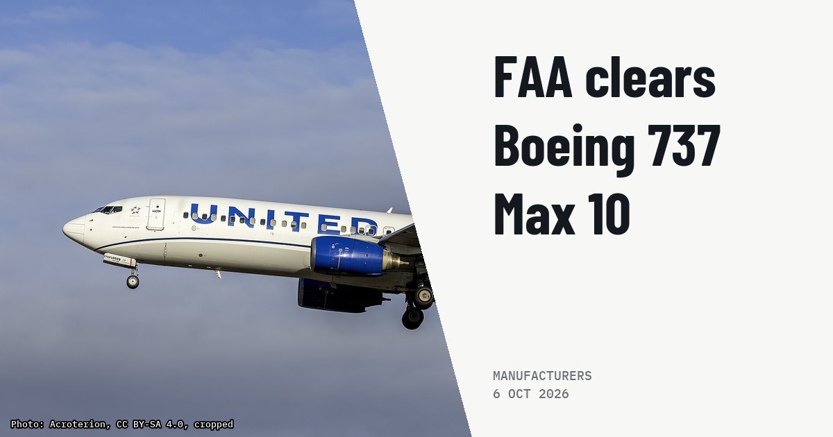FAA rules 737 FMS software safe and unblocks 737 Max 10. Illustration photo (archive, not the aircraft involved) : 2008 United Airlines Boeing 737-824 N78509 landing at Baltimore-Washington International Thurgood Marshall Airport, Maryland, USA