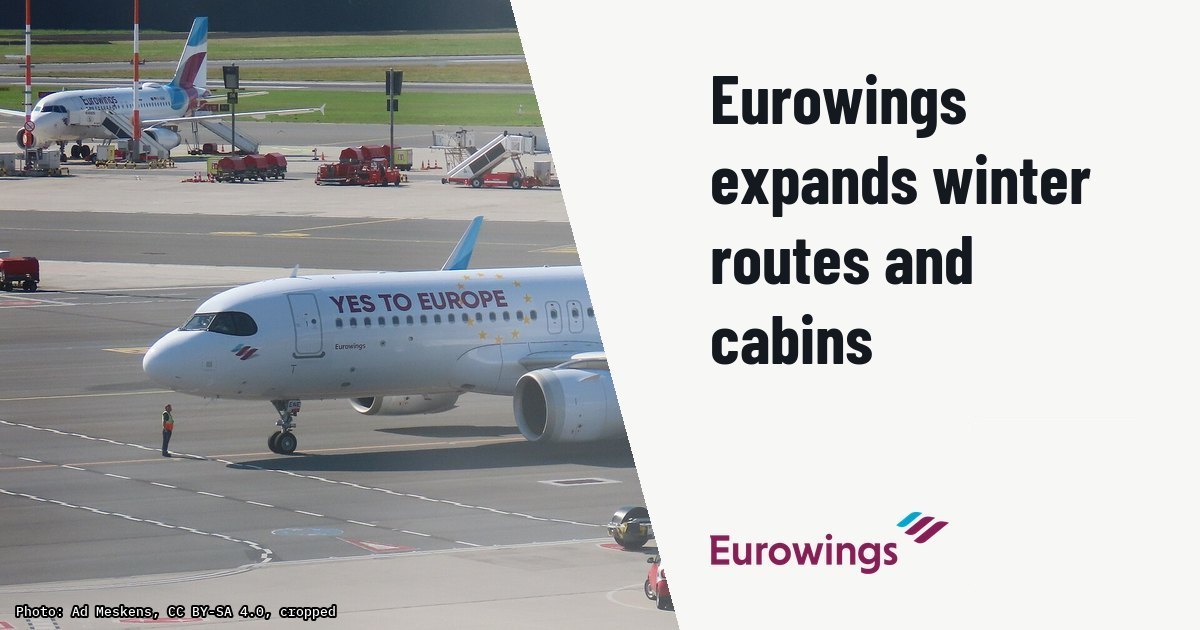 Eurowings expands winter 2026/27 routes and upgrades A320neo cabins. Illustration photo (archive, not the aircraft involved) : Eurowings Airbus A320-251N D-AENE (s/n 10932) op Flughafen Hamburg.