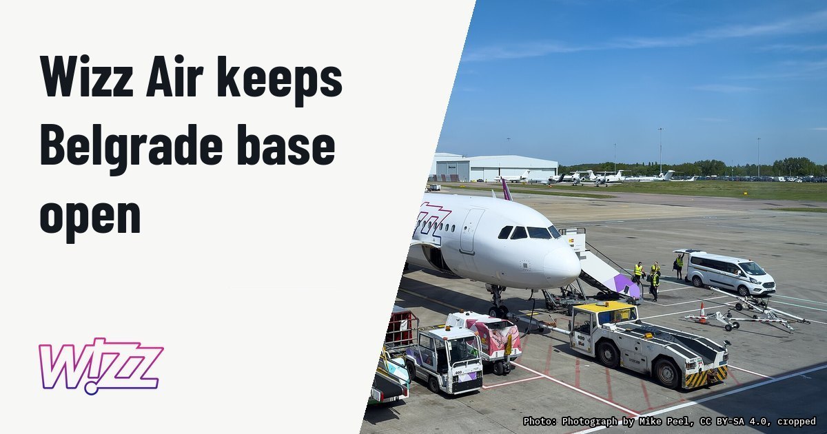 Wizz Air maintains Belgrade base after Serbian regulatory delay. Illustration photo (archive, not the aircraft involved) : G-WUKM, Airbus A321neo of Wizz Air UK at London Luton Airport