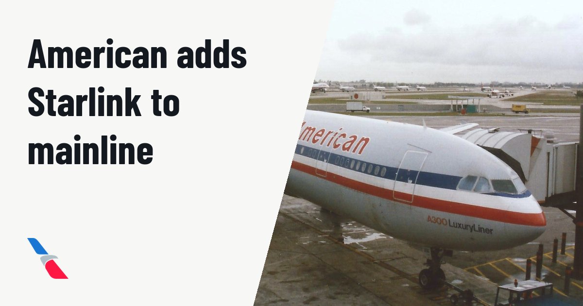 American Airlines to install Starlink Wi-Fi on over 1,000 aircraft. Illustration photo (archive, not the aircraft involved) : MIAMI MARCH 1995 AMERICAN AIRLINES AIRBUS A300 N14056