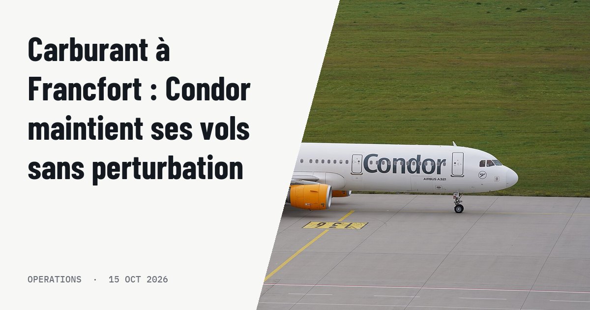 Carburant à Francfort : Condor maintient ses vols sans perturbation. Illustration photo (archive, not the aircraft involved) : Der Airbus A321-211(WL) der Fluggesellschaft Condor Flugdienst mit dem Kennzeichen D-AIAF nach einem Flug von Palma de Mallorca nach Leipzig auf dem Flughafen Leipzig/Halle.