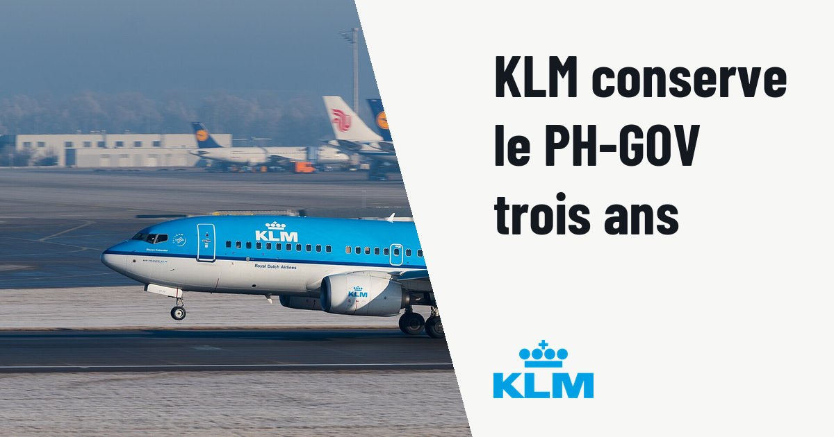 KLM conserve l'exploitation du Boeing 737 gouvernemental PH-GOV pour trois ans. Photo d'illustration (archive, pas l'appareil concerné) : KLM (Royal Dutch Airlines) Boeing 737-7K2 (reg. PH-BGT, msn 38634) at Munich Airport (IATA: MUC; ICAO: EDDM).