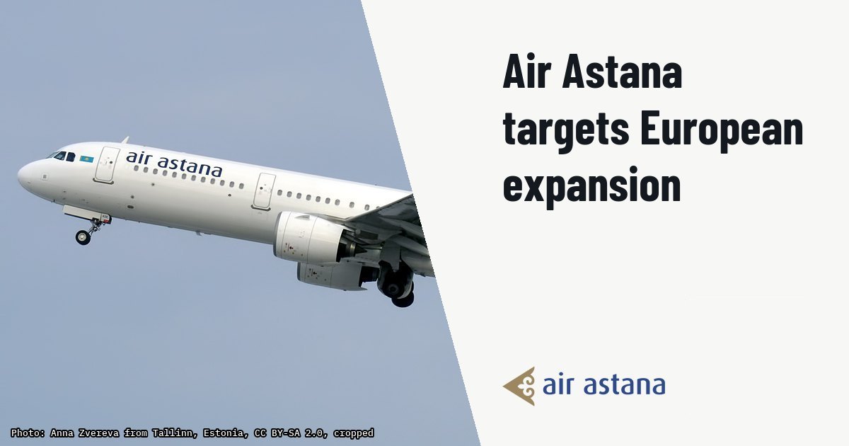 Air Astana plans European network expansion despite Russian airspace detour. Illustration photo (archive, not the aircraft involved) : Air Astana, P4-KDE, Airbus A321-271N