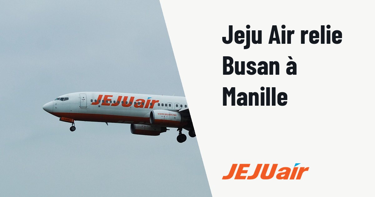 Jeju Air lance cinq vols Busan Manille par semaine en 737-800. Photo d'illustration (archive, pas l'appareil concerné) : Boeing 737-8AS aircraft by Jeju Air, photographed at Gimpo International Airport. Registration number HL8088
