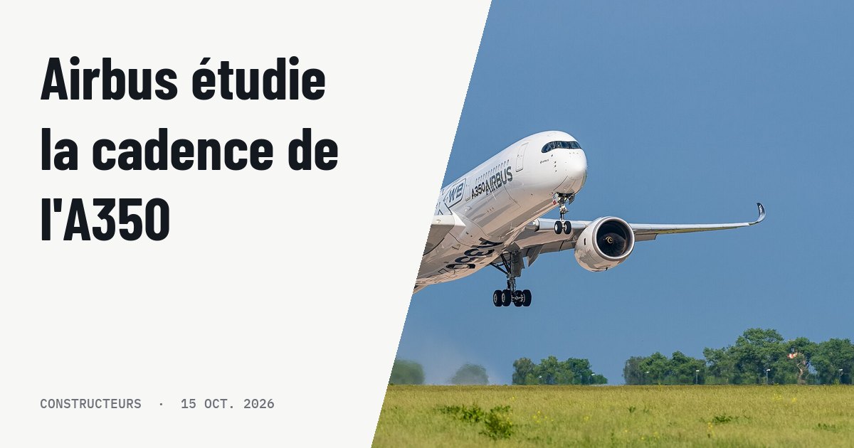 Airbus envisage d'accroître la cadence de l'A350 et étudie l'A350-2000. Photo d'illustration (archive, pas l'appareil concerné) : Airbus A350-941 (reg. F-WWCF, MSN 002) in Airbus promotional CFRP livery at ILA Berlin Air Show 2016. Takeoff from runway 25L on Berlin Brandenburg Airport (BER).