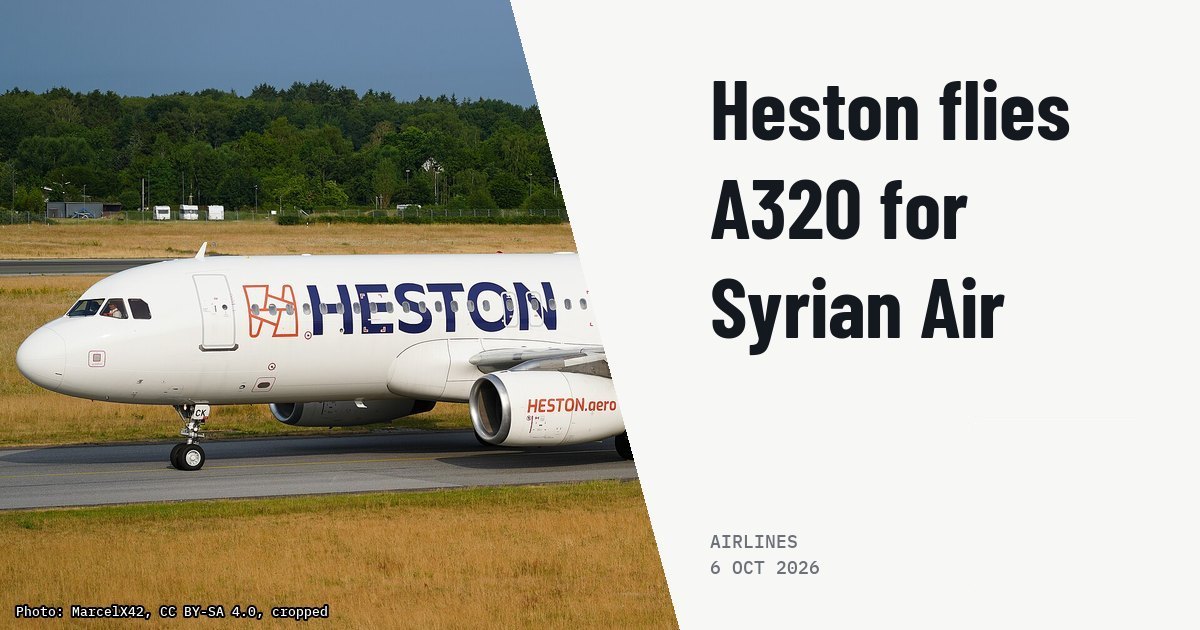 Heston Airlines operates Airbus A320 for Syrian Air to Vienna. Illustration photo (archive, not the aircraft involved) : Der Airbus A320-232 der Fluggesellschaft Heston Airlines mit dem Kennzeichen LY-CCK nach der Landung auf der Bahn 33 des Flughafens Hamburg. Das Flugzeug führte einen Marabu Airlines-Flug von Heraklio