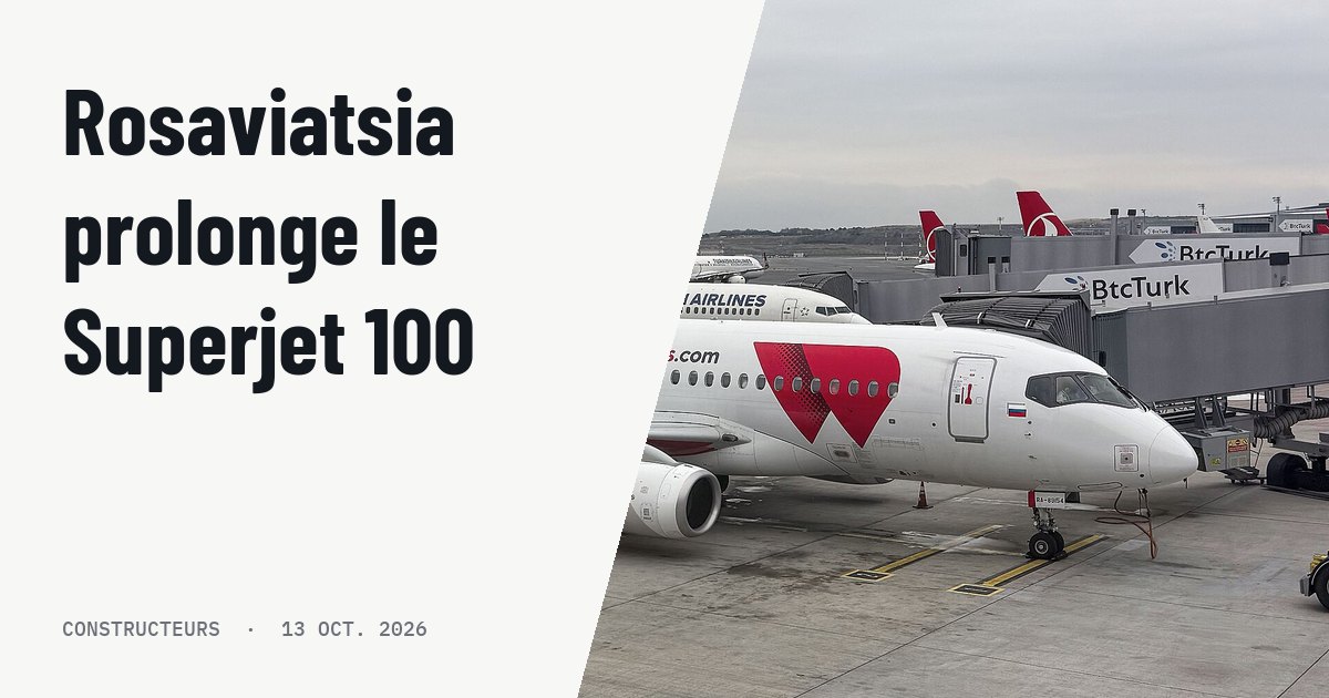 La Russie repousse les limites du Superjet 100 à 40 000 heures de vol. Photo d'illustration (archive, pas l'appareil concerné) : Sukhoi Superjet 100-95LR (RA-89154) operated by Russian airline Red Wings, parked at Istanbul Airport in 2024.