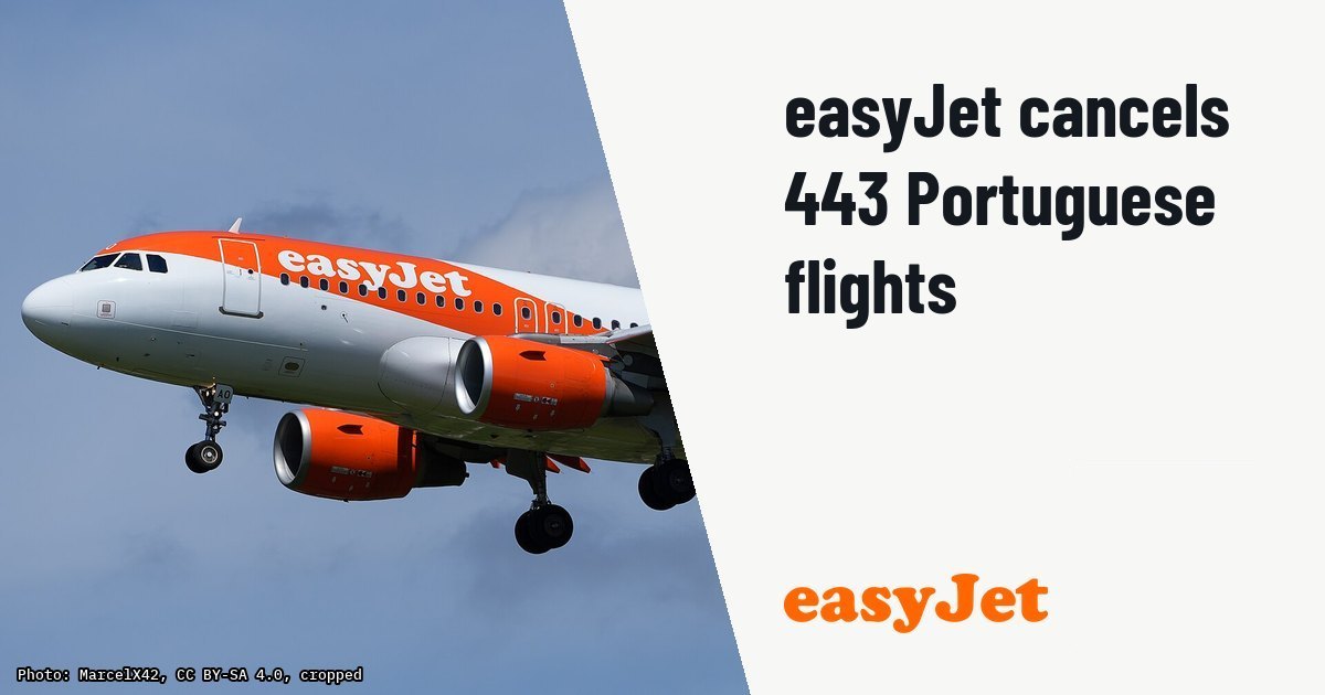 easyJet cancels 443 flights in Portugal amid cabin crew strike. Illustration photo (archive, not the aircraft involved) : Der Airbus A319-111 der Fluggesellschaft easyJet mit dem Kennzeichen G-EZAO im Landeanflug auf die Bahn 23 des Flughafens Hamburg. Das Flugzeug führte einen Flug vom Flughafen London-Gatwick nach Hamb
