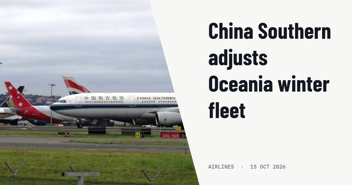 China Southern reallocates widebody fleet on Oceania routes. Illustration photo (archive, not the aircraft involved) : China Southern A330 in Sydney