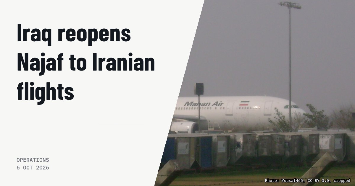 Iraq resumes Iranian flights to Najaf with up to 40 daily services. Illustration photo (archive, not the aircraft involved) : Mahan Air Airbus A300 aircraft parked at Allama Iqbal International Airport