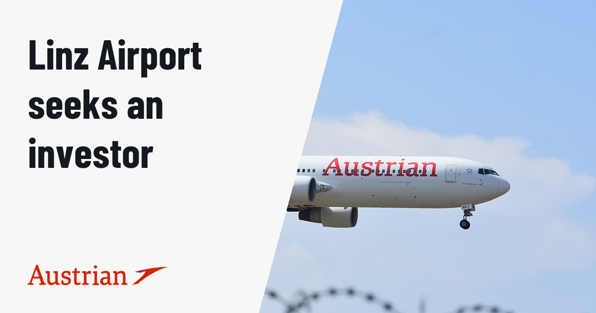 Linz Airport warns of precarious outlook and seeks investor. Illustration photo (archive, not the aircraft involved) : Austrian Airlines OE-LAE