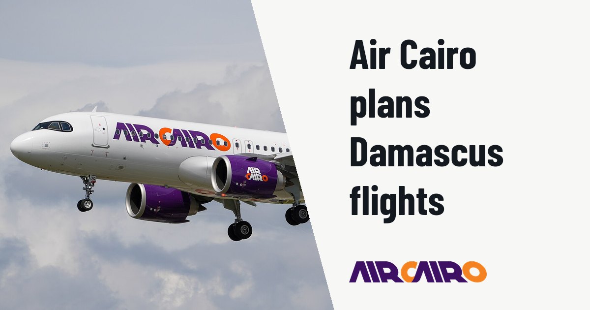 Air Cairo files Damascus flights from Cairo and Hurghada for late 2026. Illustration photo (archive, not the aircraft involved) : Der Airbus A320-251N der Fluggesellschaft Air Cairo mit dem Kennzeichen SU-BUQ im Landeanflug auf die Bahn 25L des Flughafens Frankfurt Main. Das Flugzeug führte einen Flug von Hurghada nach Frankfurt
