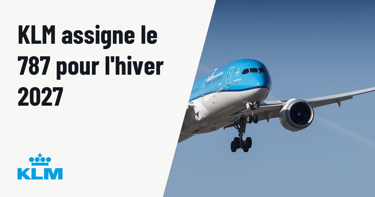 KLM prépare l'hiver 2027 et remplace ses A330 par des Boeing 787. Photo d'illustration (archive, pas l'appareil concerné) : Schiphol, the Netherlands