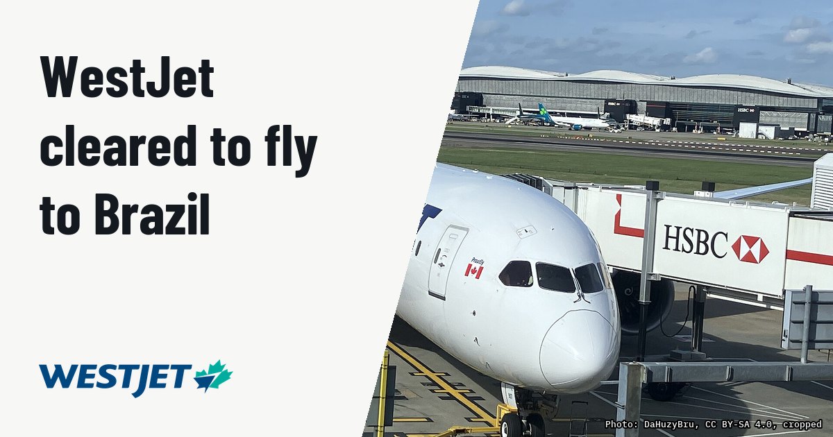 WestJet secures Brazilian approval for seasonal Calgary-São Paulo route. Illustration photo (archive, not the aircraft involved) : Westjet Boeing 787-9 Dreamliner C-GMKS at LHR