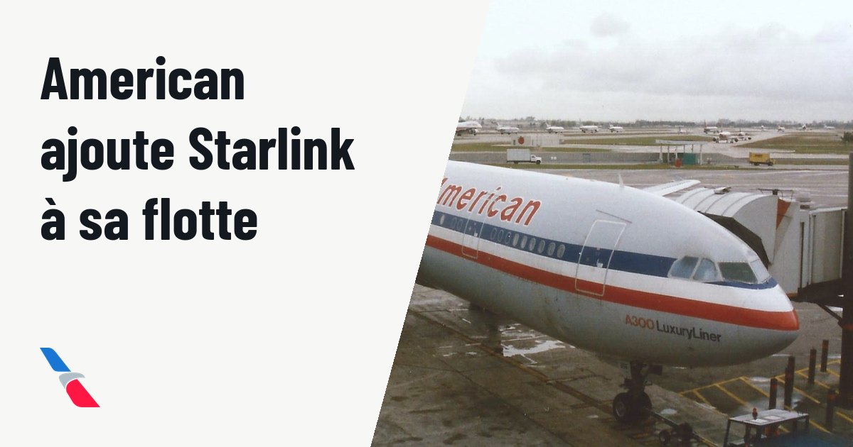 American Airlines équipera plus de 1 000 avions avec Starlink. Photo d'illustration (archive, pas l'appareil concerné) : MIAMI MARCH 1995 AMERICAN AIRLINES AIRBUS A300 N14056
