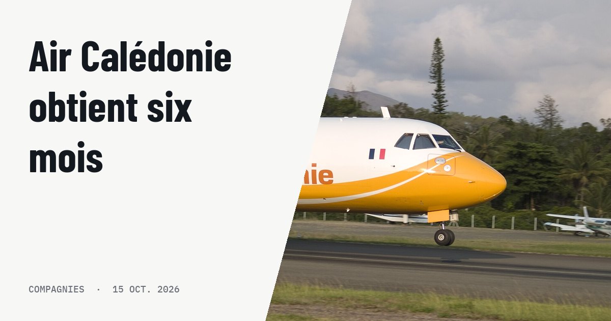 Air Calédonie obtient six mois pour stabiliser son exploitation. Photo d'illustration (archive, pas l'appareil concerné) : This ATR 72-500 is registred as F-OIPN, the PN is for "Province Nord". There is three provinces in New Caledonia : north, south and island. That's why the three ATR from Air Calédonie are registered a