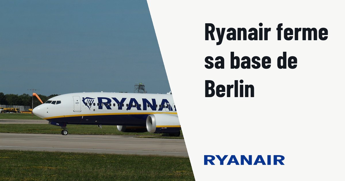 Ryanair ferme sa base de Berlin et retire 700 000 sièges. Photo d'illustration (archive, pas l'appareil concerné) : Only delivered 2 days before hand