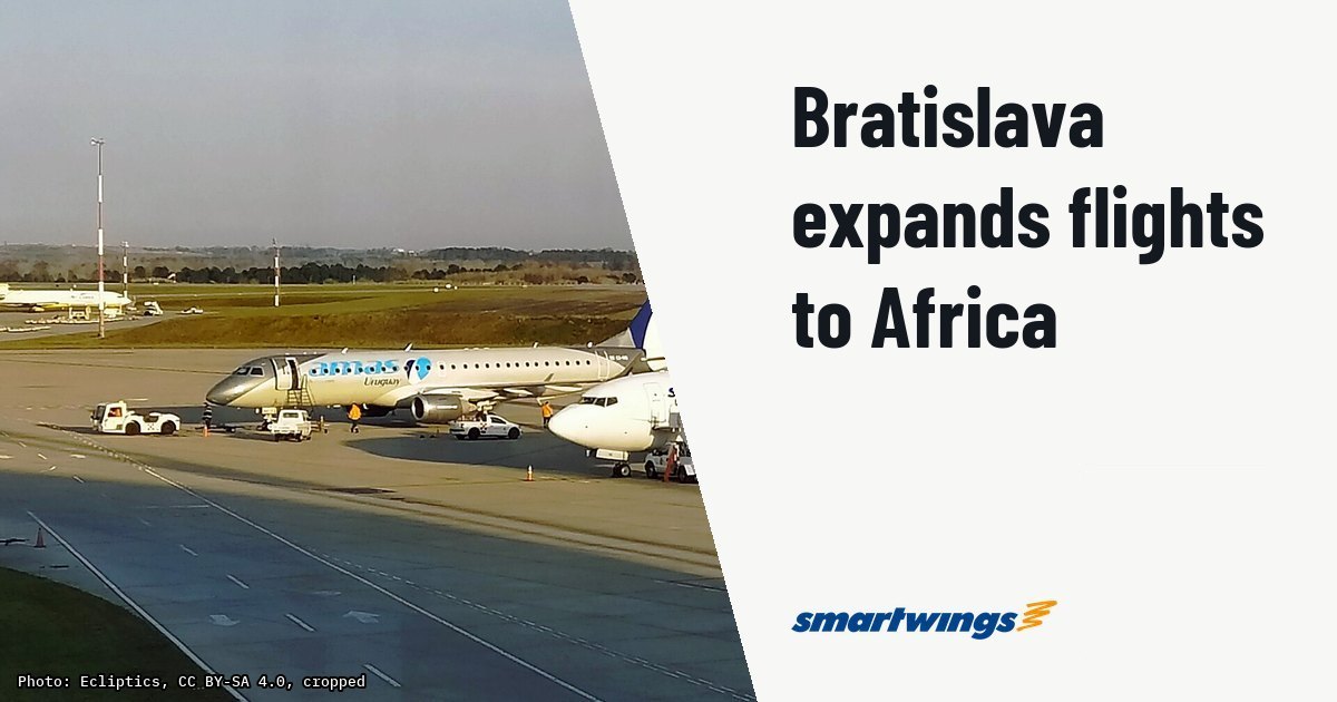 Bratislava Airport expands African network with five destinations this winter. Illustration photo (archive, not the aircraft involved) : Boeing 737-800 of Smartwings Airlines operates a charter flight from Montevideo Airport, Uruguay.