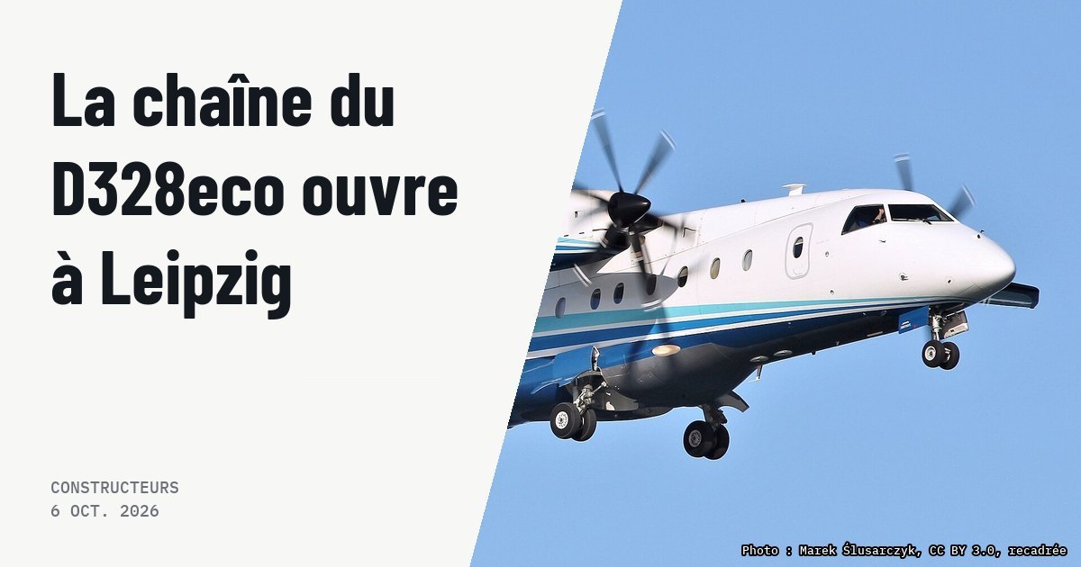 Deutsche Aircraft inaugure la ligne d'assemblage du D328eco à Leipzig. Photo d'illustration (archive, pas l'appareil concerné) : Dornier C-146A Wolfhound (version of Do-328), registration 10-3077. Operating for 524th Special Operations Squadron with 27th Special Operations Wing of United States Air Force. Landing at Larnaca Int