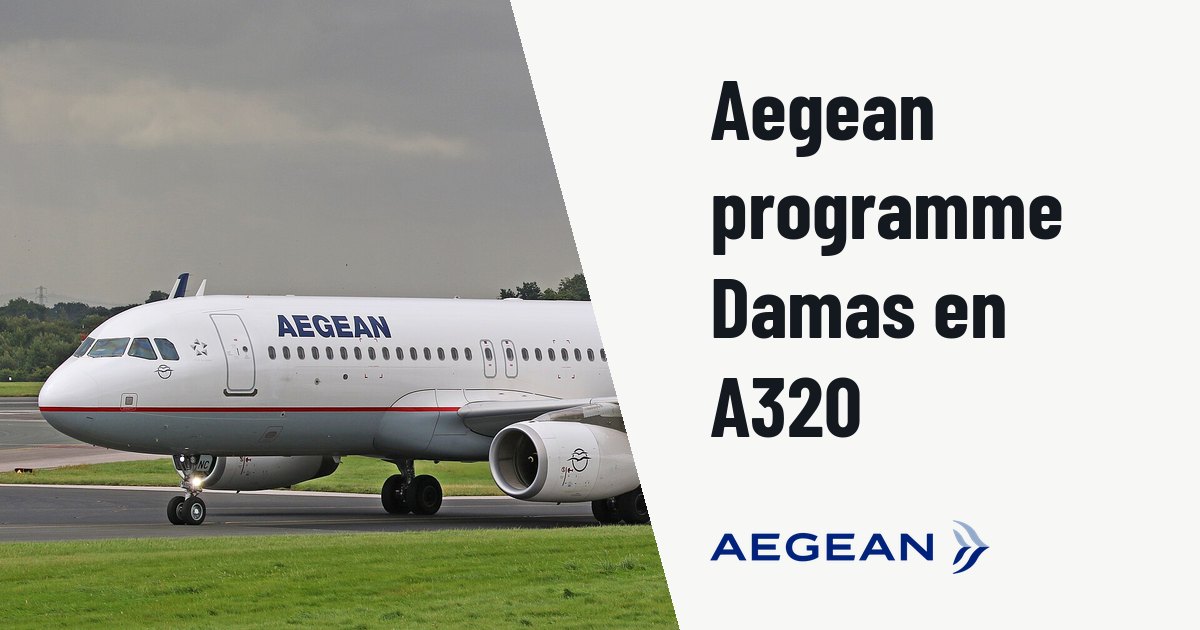 Aegean Airlines ajoute une quatrième rotation vers Damas en A320. Photo d'illustration (archive, pas l'appareil concerné) : Aegean Airlines A320 SX-DNC