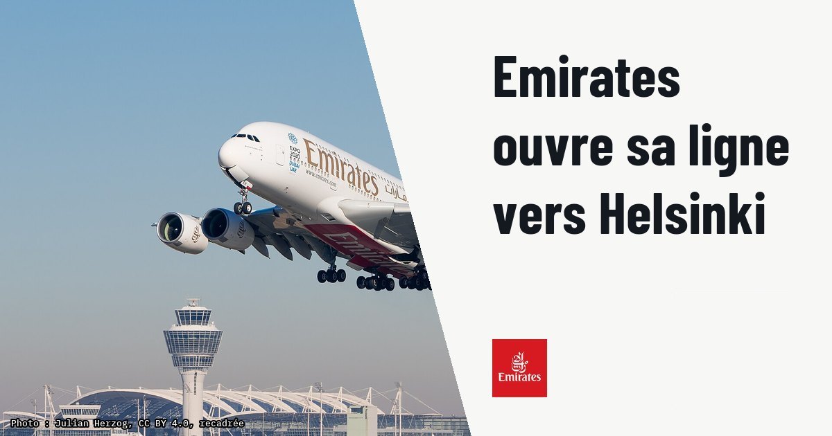 Emirates ouvre sa ligne quotidienne directe entre Dubaï et Helsinki. Photo d'illustration (archive, pas l'appareil concerné) : Emirates Airbus A380-861 (reg. A6-EER, msn 139) at Munich Airport (IATA: MUC; ICAO: EDDM) departing 26L. See also : File:Emirates Airbus A380-861 A6-EER MUC 2015 02.jpg File:Emirates Airbus A380-861 A