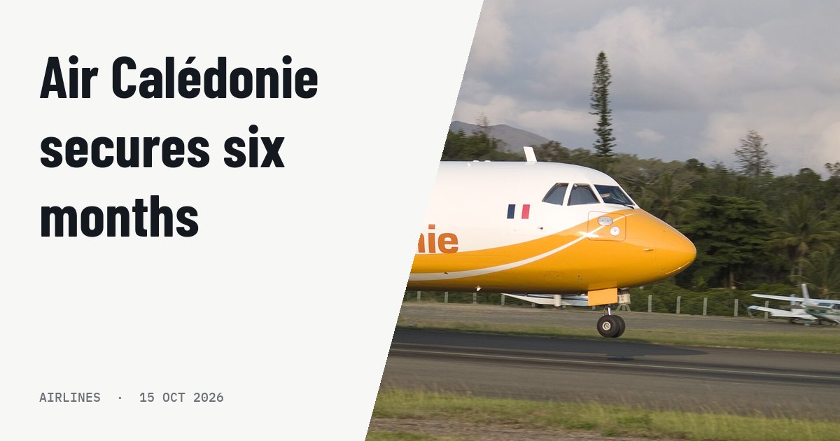 Air Calédonie secures a six-month extension to stabilize operations. Illustration photo (archive, not the aircraft involved) : This ATR 72-500 is registred as F-OIPN, the PN is for "Province Nord". There is three provinces in New Caledonia : north, south and island. That's why the three ATR from Air Calédonie are registered a