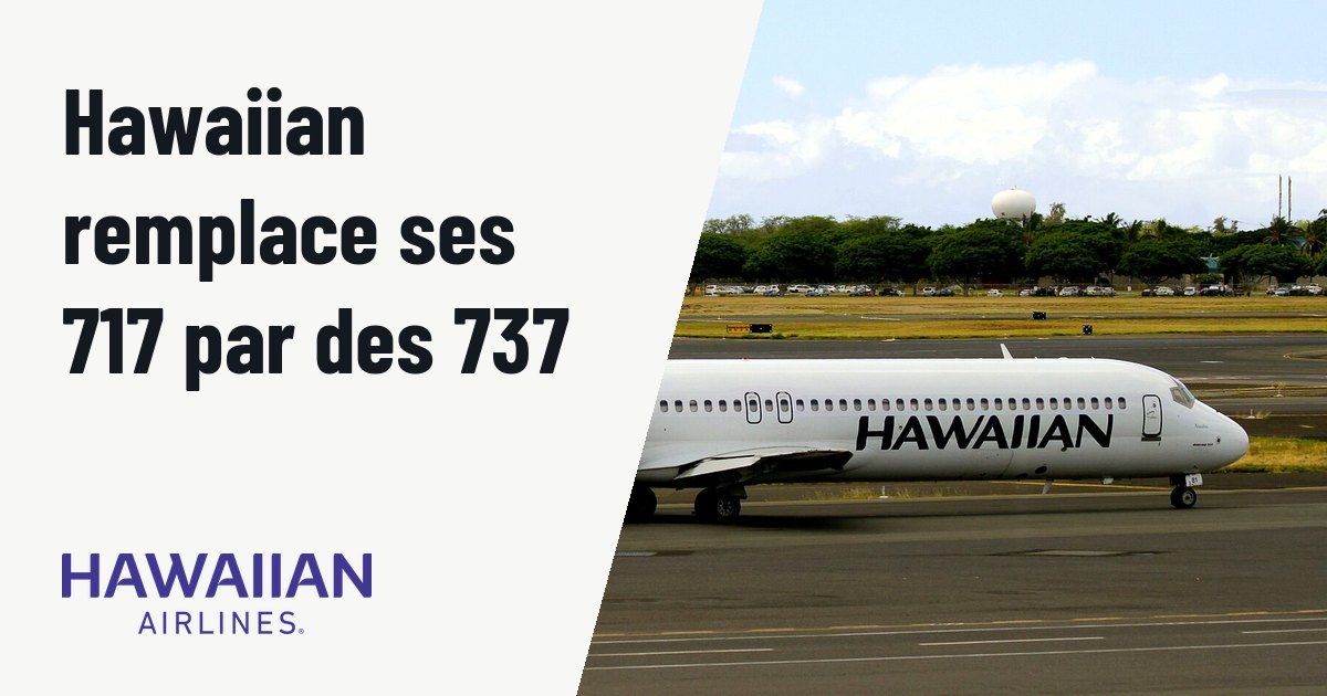 Hawaiian Airlines remplace ses Boeing 717 par des 737-800 après la fusion. Photo d'illustration (archive, pas l'appareil concerné) : Honolulu International Airport, Hawai'i