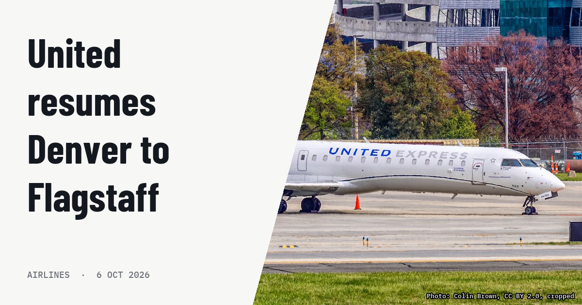 United resumes Denver – Flagstaff flights with Skywest CRJ550. Illustration photo (archive, not the aircraft involved) : Charlotte Douglas International - April 2, 2022