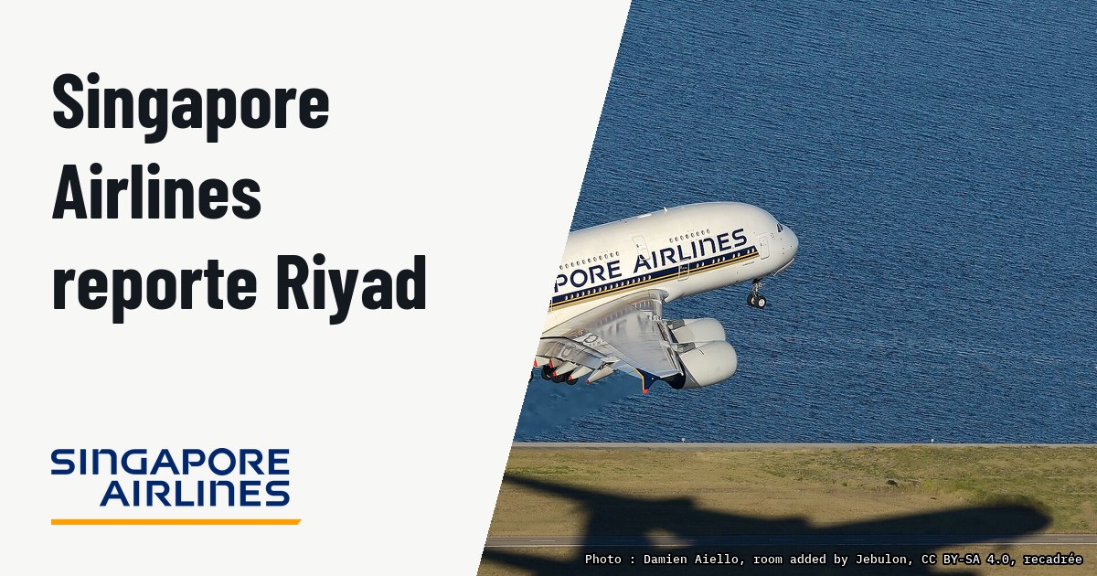 Singapore Airlines reporte la reprise de la ligne vers Riyad au 28MAR27. Photo d'illustration (archive, pas l'appareil concerné) : Singapore Airlines Airbus A380 (9V-SKD) operating as SQ222 taking off in a southerly direction on Runway 16R at Sydney's Kingsford Smith Airport. Photo taken from a chopper flying parallel at approx 5