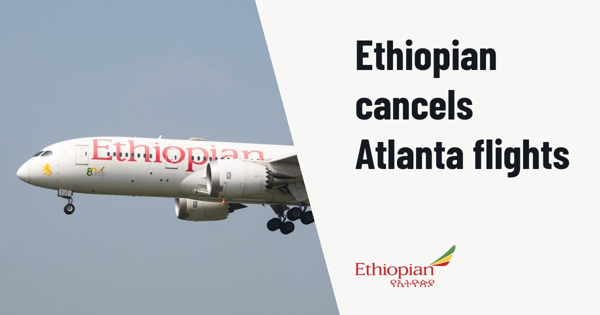 Ethiopian Airlines suspends selected Atlanta flights in late 2026. Illustration photo (archive, not the aircraft involved) : Ethiopian Airlines Boeing 787 8
