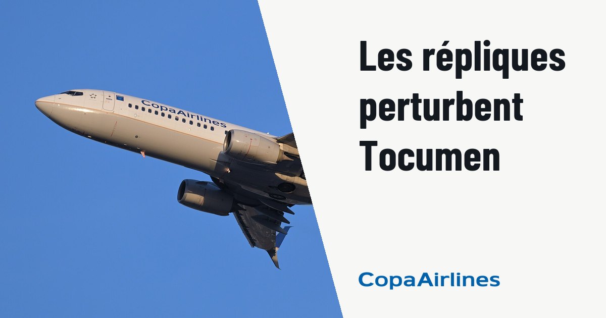 Des répliques au Panama imposent des contrôles de piste chez Copa. Photo d'illustration (archive, pas l'appareil concerné) : Copa Airlines Boeing 737-800 HP-1730CMP, as flight 705 to Panama City, departs Boston from runway 33L.