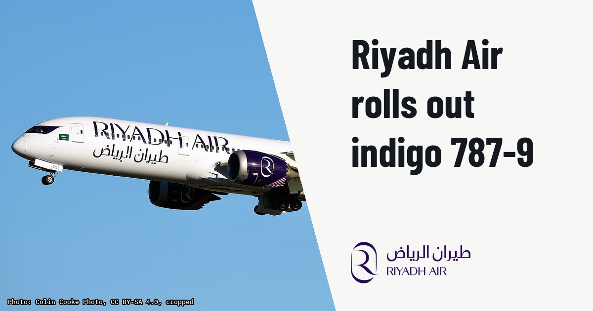 Riyadh Air prepares delivery of its first indigo Boeing 787-9. Illustration photo (archive, not the aircraft involved) : HZ-RXX Boeing 787-9 Dreamliner Riyadh Air LHR 4.1.26