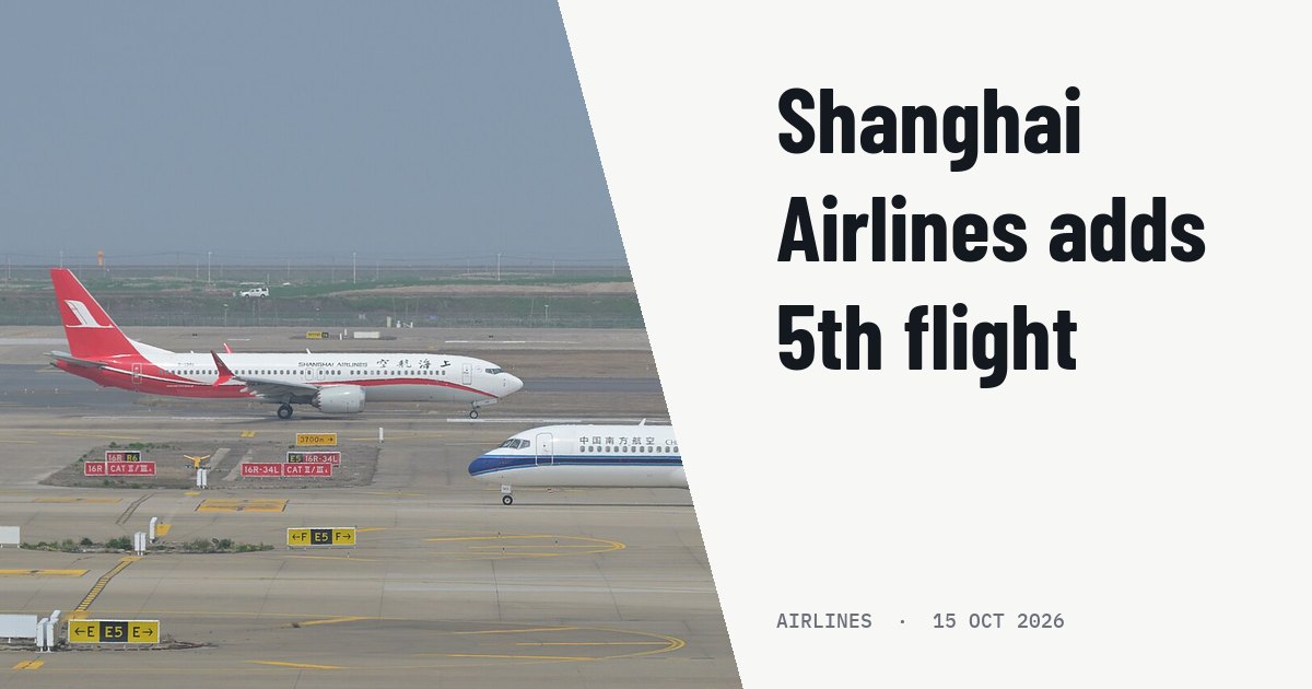 Shanghai Airlines adds 5th daily Shanghai – Kuala Lumpur flight. Illustration photo (archive, not the aircraft involved) : Shanghai Airlines Boeing 737-8 MAX B-1381 and China Southern Airlines Comac C909 (ARJ21) B-91A3 taxi at Shanghai Pudong International Airport.