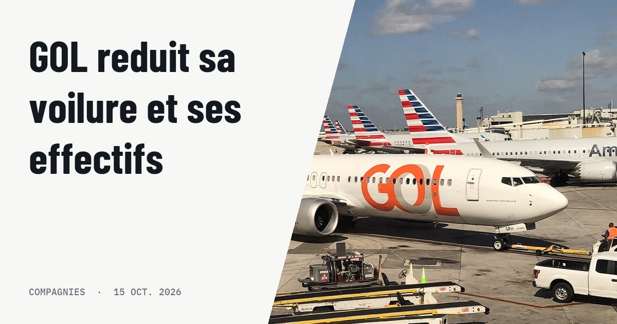 GOL reduit ses vols en 737 MAX et ouvre des conges sans solde. Photo d'illustration (archive, pas l'appareil concerné) : GOL 737 Max 8 (PS-GRH) pushing back at Miami for Fortaleza on April 26, 2025.