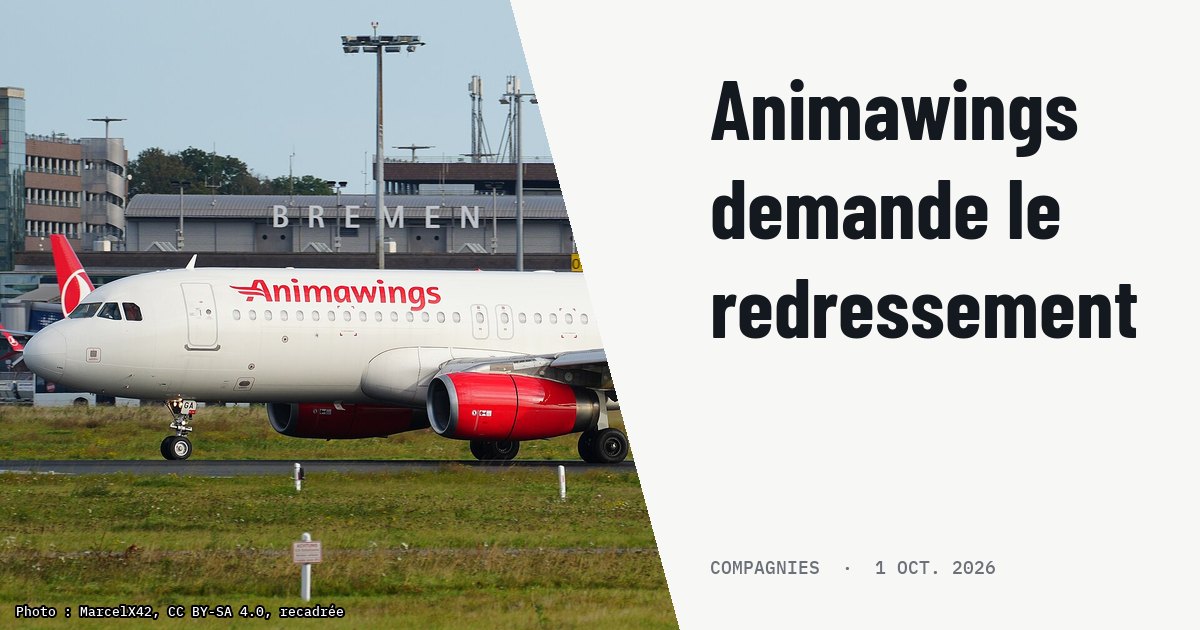 Animawings demande la protection judiciaire et réduit ses vols. Photo d'illustration (archive, pas l'appareil concerné) : Der Airbus A320-232 der Fluggesellschaft Animawings mit dem Kennzeichen YR-AGA landet auf der Bahn 27 des Flughafens Bremen. Das Flugzeug führte einen Flug von Iraklio/Heraklion nach Bremen durch.