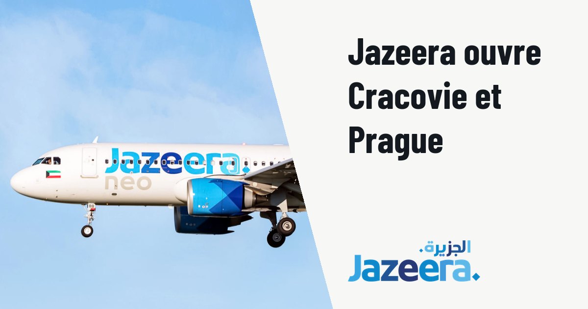 Jazeera Airways ouvre Cracovie et Prague pour l'hiver 2026/27. Photo d'illustration (archive, pas l'appareil concerné) : 9K-CBB - Jazeera Airways - Airbus A320-251N - MSN 9002 - VGHS.