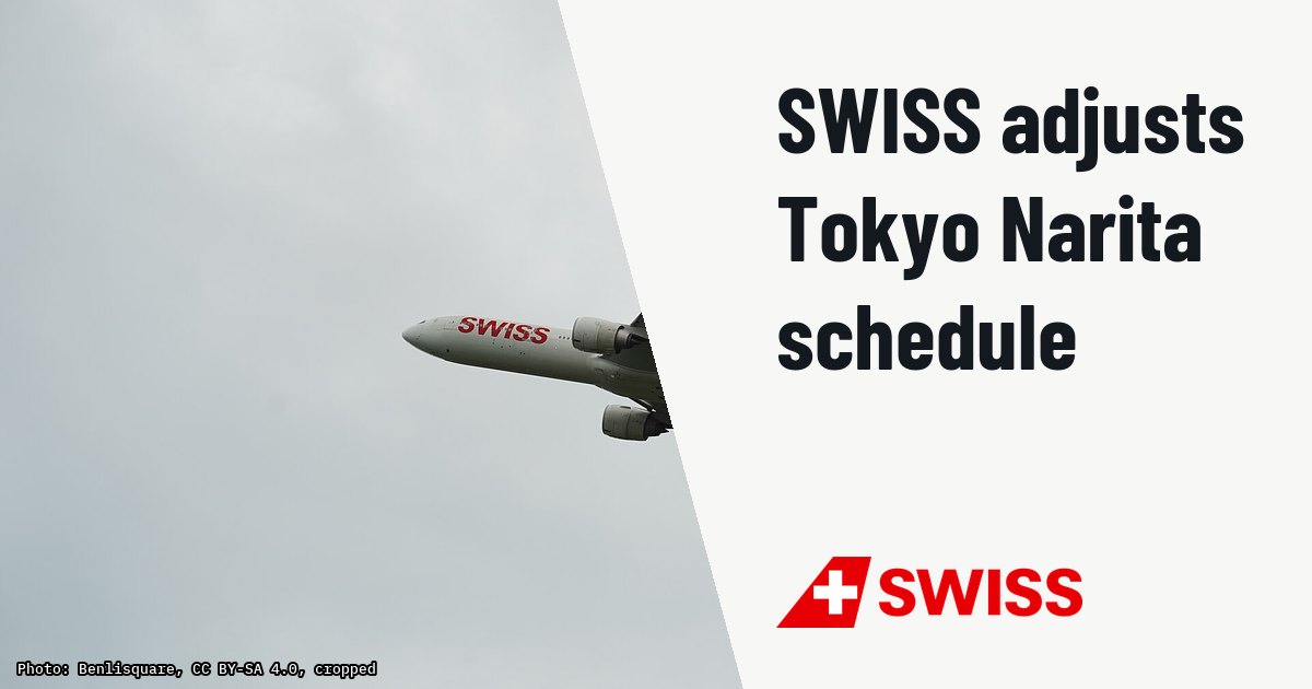 SWISS increases Zurich – Tokyo Narita service for NS27. Illustration photo (archive, not the aircraft involved) : Boeing 777 belonging to Swiss International Air Lines with registration marking HB-JNH taking off from Narita International Airport.