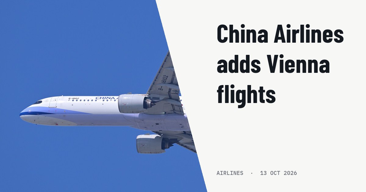 China Airlines adds two flights between Taipei and Vienna in March 2027. Illustration photo (archive, not the aircraft involved) : China Airlines Airbus A321neo B-18102, operating flight 909 to Hong Kong, departs Taiwan Taoyuan International Airport from runway 23R.