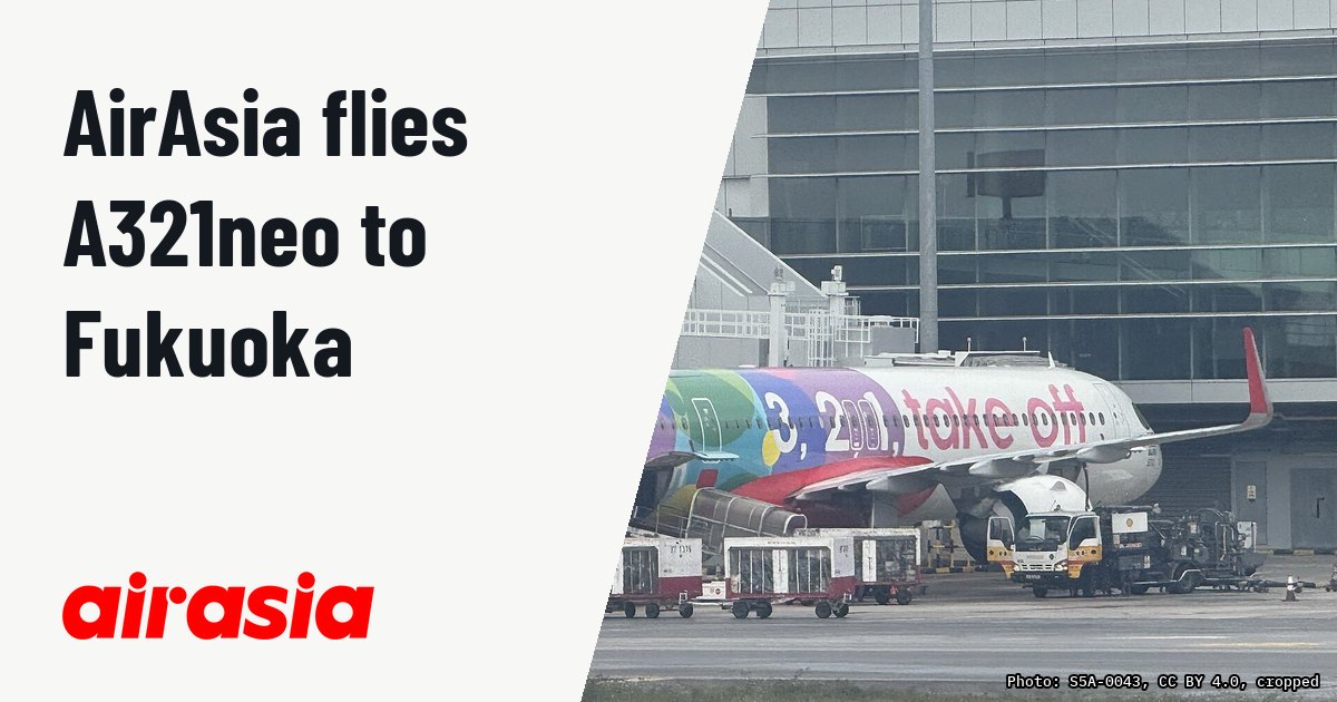 AirAsia assigns Airbus A321neo to Taipei and Fukuoka service. Illustration photo (archive, not the aircraft involved) : Airbus A321-251NX 9M-VAA (MSN 9139) - AK702 (SIN-KUL)