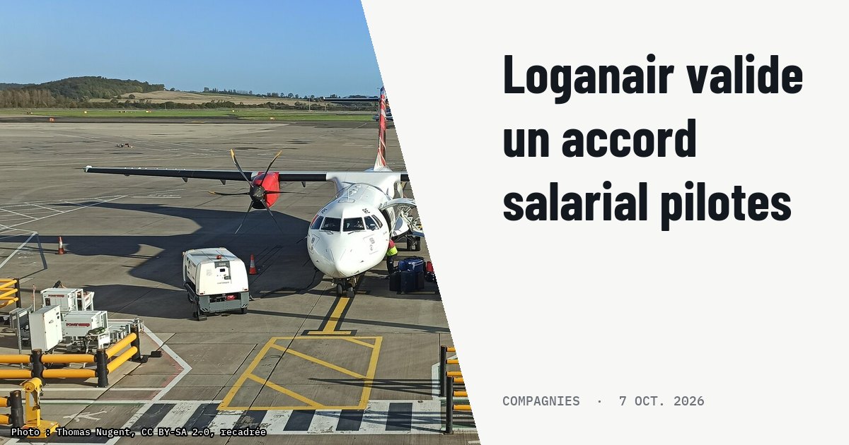 Loganair : les pilotes signent un accord de 9,2 %, la cabine vote. Photo d'illustration (archive, pas l'appareil concerné) : Loganair aircraft at Edinburgh Airport