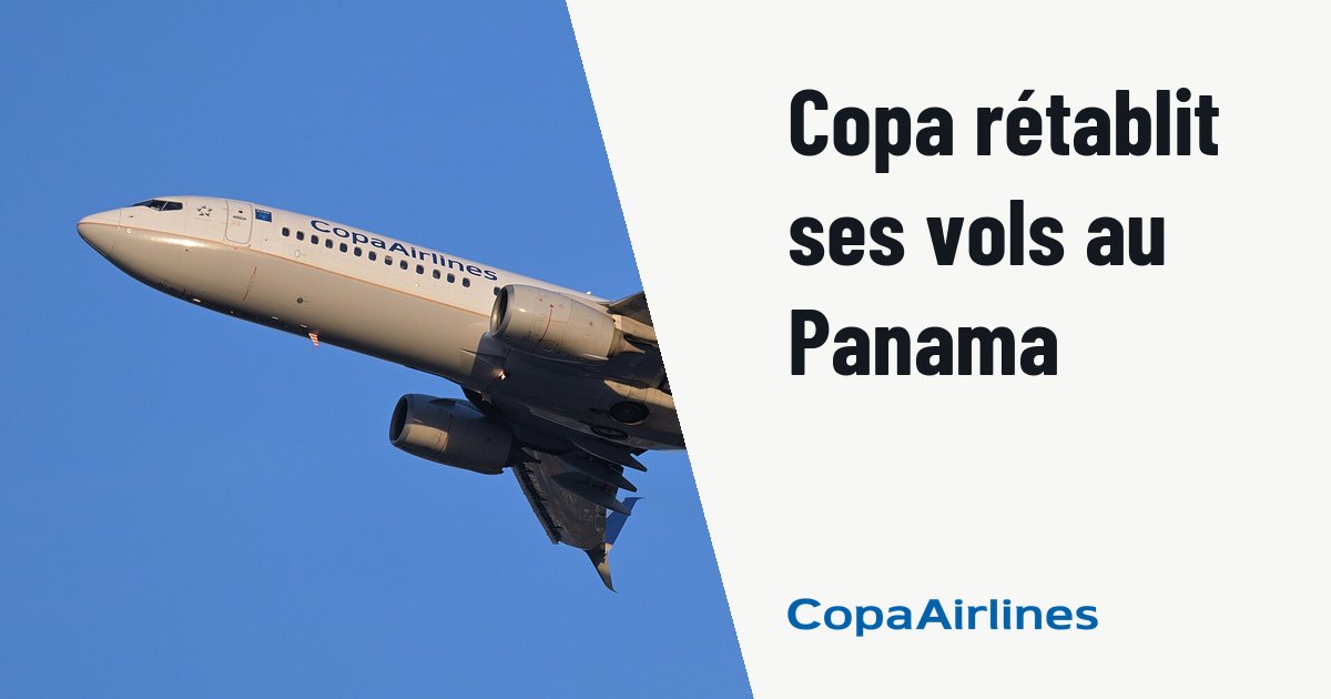 Copa Airlines rétablit son hub de Tocumen après des séismes au Panama. Photo d'illustration (archive, pas l'appareil concerné) : Copa Airlines Boeing 737-800 HP-1730CMP, as flight 705 to Panama City, departs Boston from runway 33L.